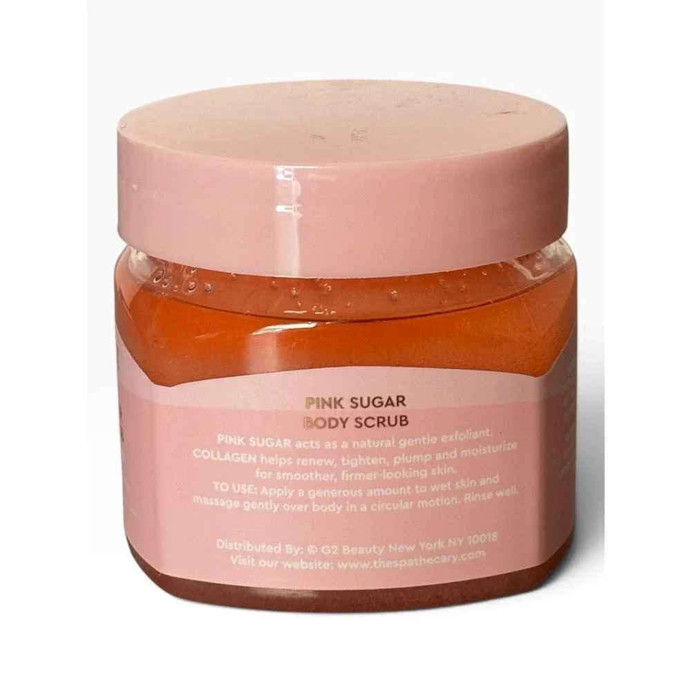 The Spathecary Pink Sugar Body Scrub with Collagen 6 oz 170 g DT08699